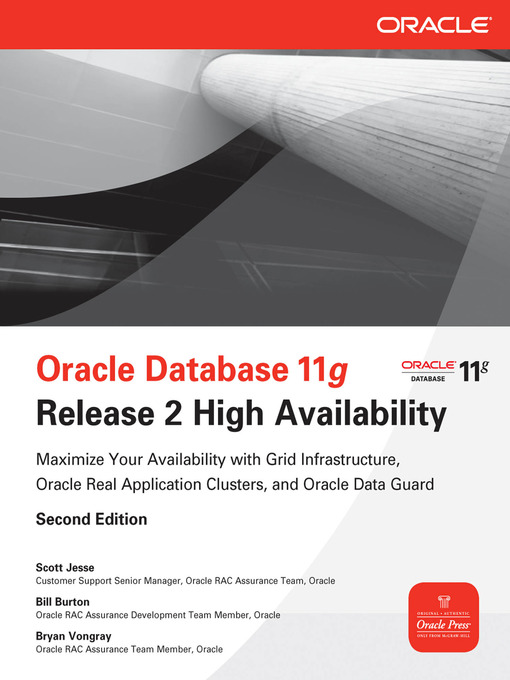 Title details for Oracle Database 11g Release 2 High Availability by Scott Jesse - Available